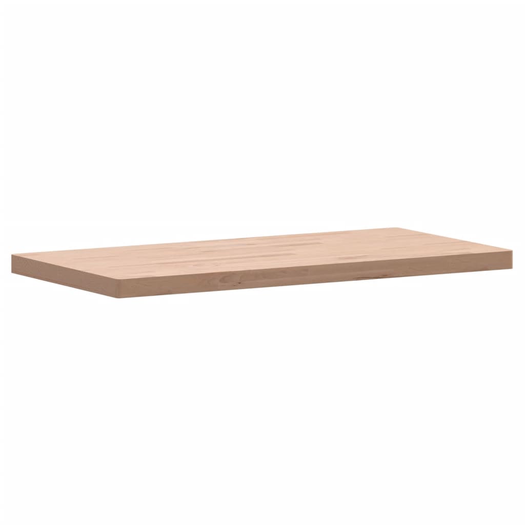 Tafelblad Rechthoekig Massief Beukenhout 100 x 50 x 4 cm Naturel