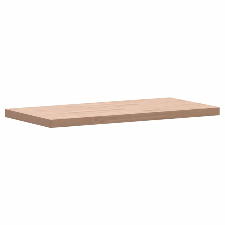 Tafelblad Rechthoekig Massief Beukenhout 100 x 50 x 4 cm Naturel