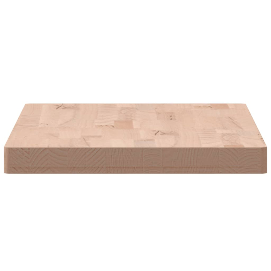 Tafelblad Rechthoekig Massief Beukenhout 100 x 50 x 4 cm Naturel