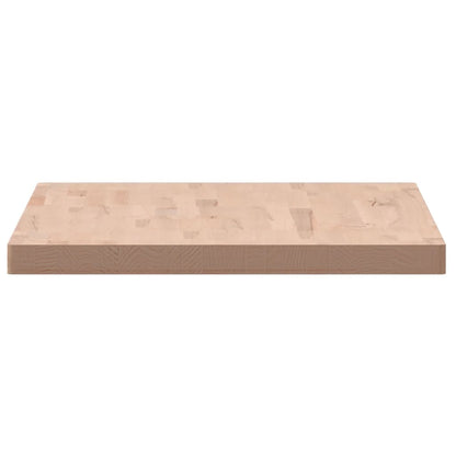 Tafelblad Rechthoekig Massief Beukenhout 100 x 60 x 4 cm Naturel