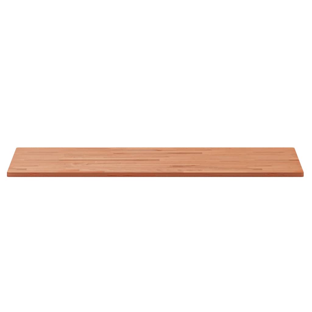 Tafelblad Rechthoekig 00X50X,5 Cm Massief Beukenhout 100 x 50 x 1.5 cm Bruin