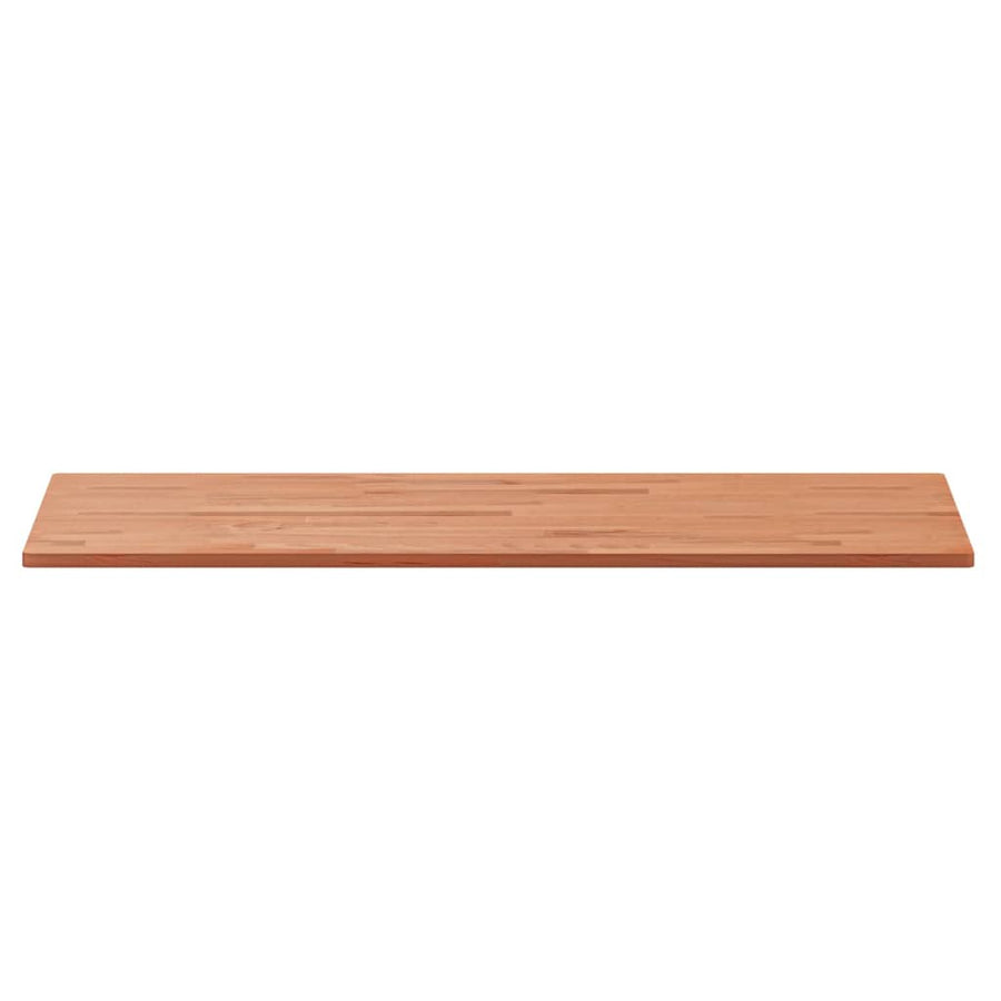 Tafelblad Rechthoekig 00X50X,5 Cm Massief Beukenhout 100 x 50 x 1.5 cm Bruin