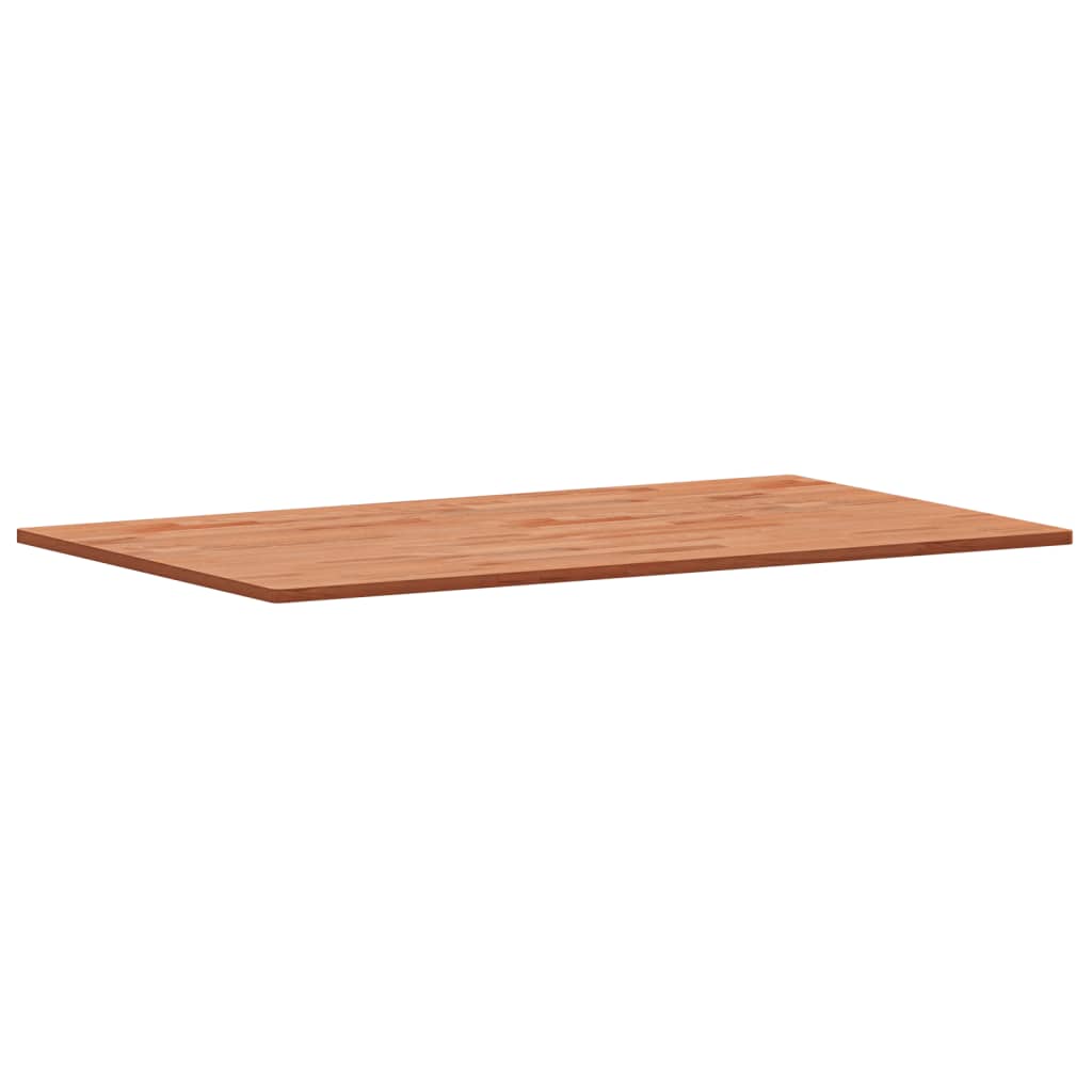 Tafelblad Rechthoekig 00X60X,5 Cm Massief Beukenhout 100 x 60 x 1.5 cm Bruin