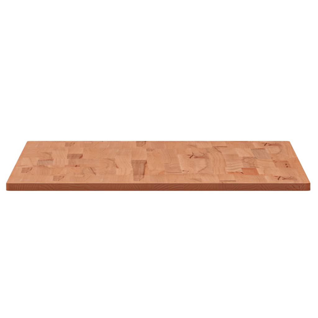 Tafelblad Rechthoekig 00X60X,5 Cm Massief Beukenhout 100 x 60 x 1.5 cm Bruin