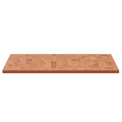 Tafelblad Rechthoekig 00X60X,5 Cm Massief Beukenhout 100 x 60 x 1.5 cm Bruin