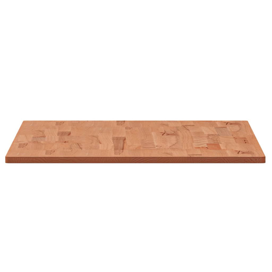 Tafelblad Rechthoekig 00X60X,5 Cm Massief Beukenhout 100 x 60 x 1.5 cm Bruin