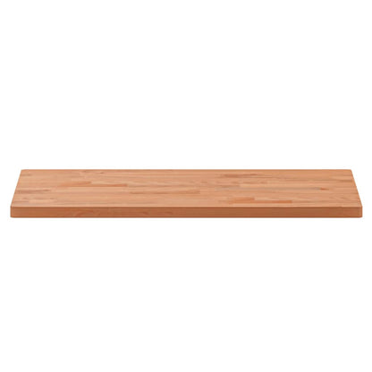Tafelblad Rechthoekig 80X40X2,5 Cm Massief Beukenhout 80 x 40 x 2.5 cm Bruin