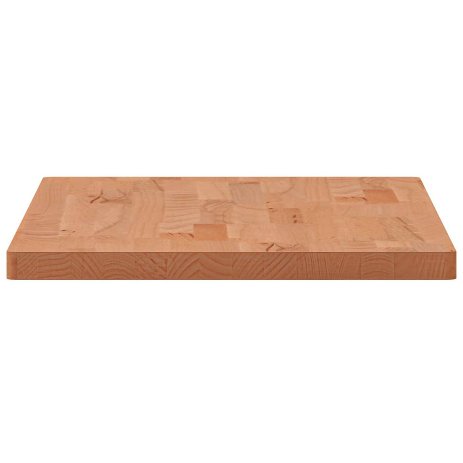 Tafelblad Rechthoekig 80X40X2,5 Cm Massief Beukenhout 80 x 40 x 2.5 cm Bruin