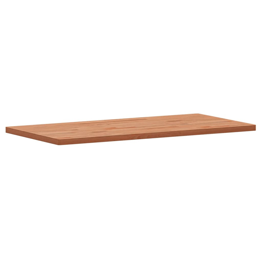 Tafelblad Rechthoekig 00X50X2,5 Cm Massief Beukenhout 100 x 50 x 2.5 cm Bruin