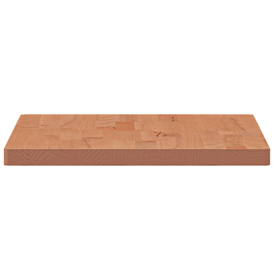 Tafelblad Rechthoekig 60X40X2,5 Cm Massief Beukenhout 60 x 40 x 2.5 cm Bruin
