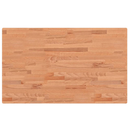Tafelblad Rechthoekig 00X60X2,5 Cm Massief Beukenhout 100 x 60 x 2.5 cm Bruin