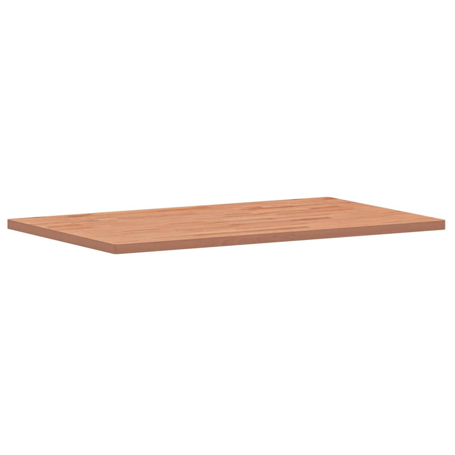 Tafelblad Rechthoekig 00X60X2,5 Cm Massief Beukenhout 100 x 60 x 2.5 cm Bruin