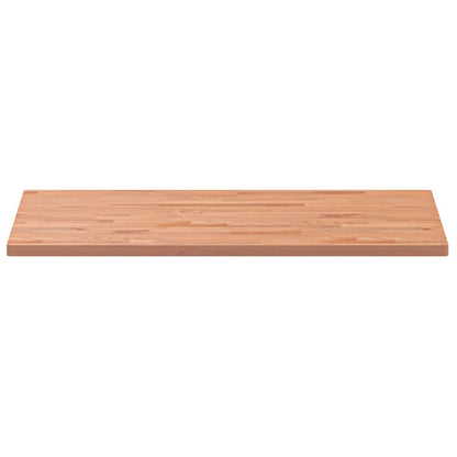 Tafelblad Rechthoekig 00X60X2,5 Cm Massief Beukenhout 100 x 60 x 2.5 cm Bruin