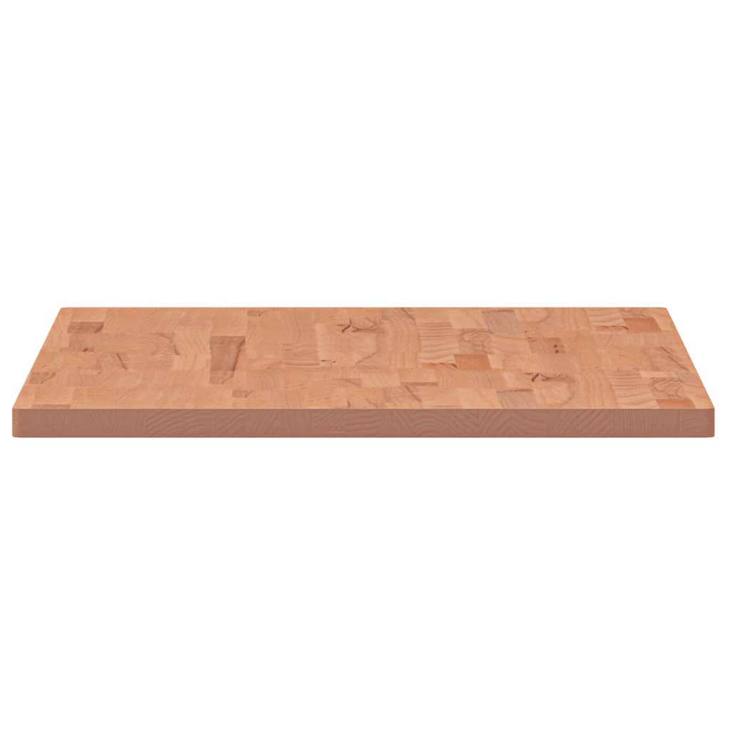 Tafelblad Rechthoekig 00X60X2,5 Cm Massief Beukenhout 100 x 60 x 2.5 cm Bruin