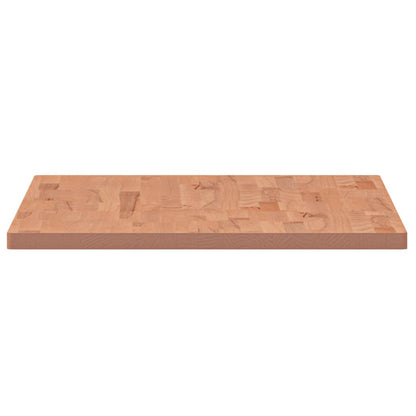 Tafelblad Rechthoekig 00X60X2,5 Cm Massief Beukenhout 100 x 60 x 2.5 cm Bruin