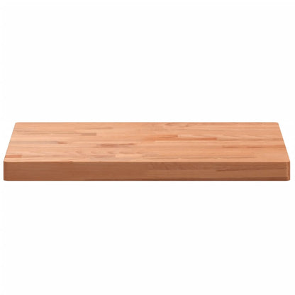 Tafelblad Rechthoekig Massief Beukenhout 80 x 40 x 4 cm Bruin