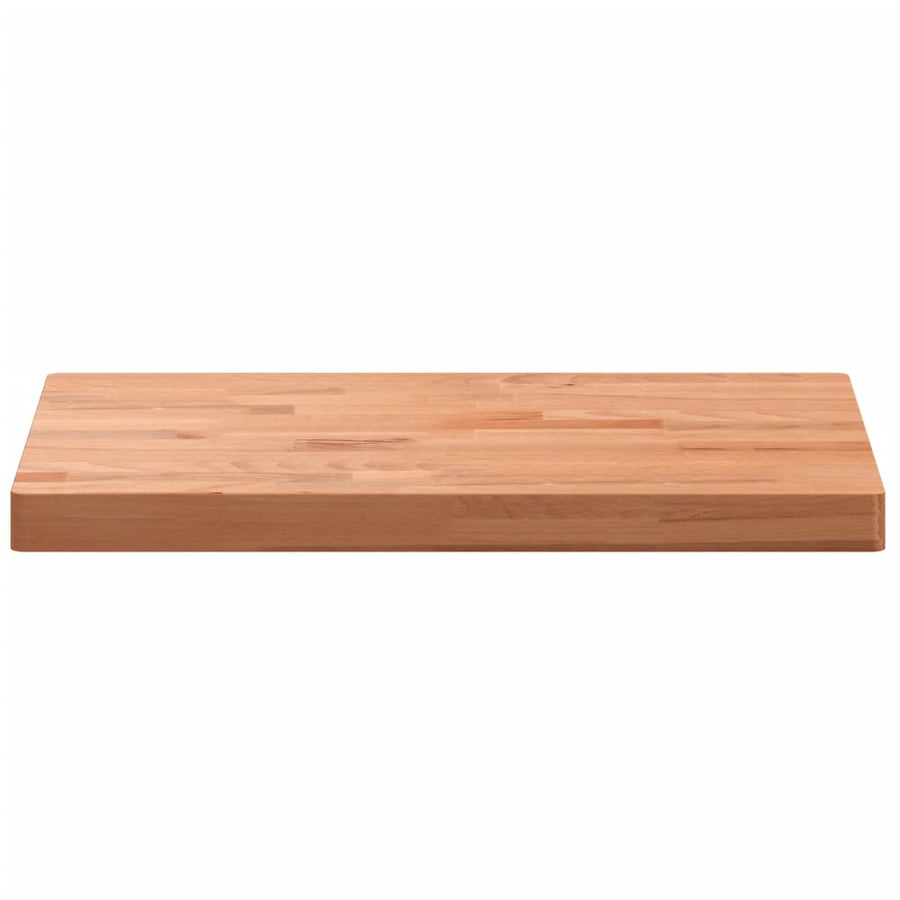 Tafelblad Rechthoekig Massief Beukenhout 80 x 40 x 4 cm Bruin