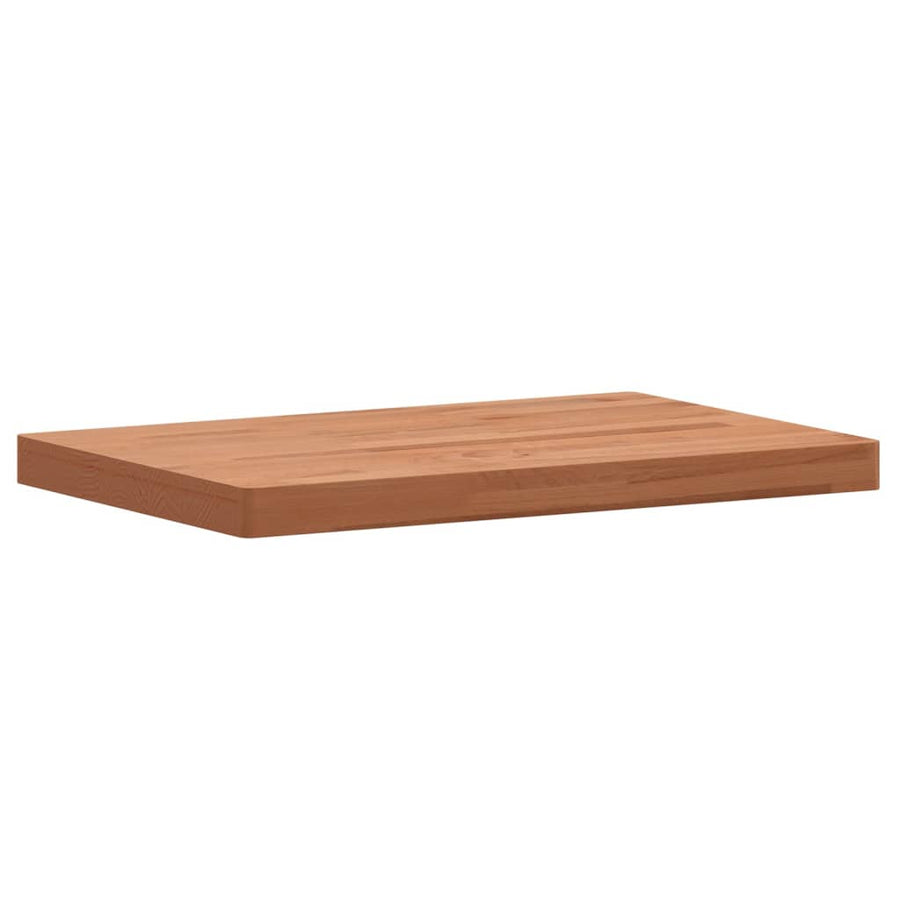 Tafelblad Rechthoekig Massief Beukenhout 60 x 40 x 4 cm Bruin