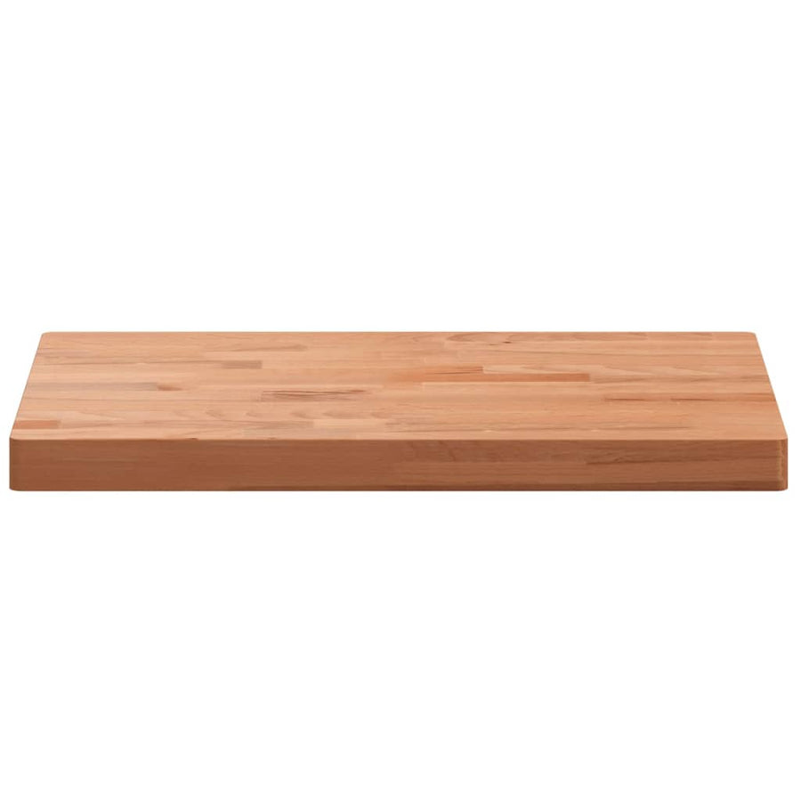 Tafelblad Rechthoekig Massief Beukenhout 60 x 40 x 4 cm Bruin