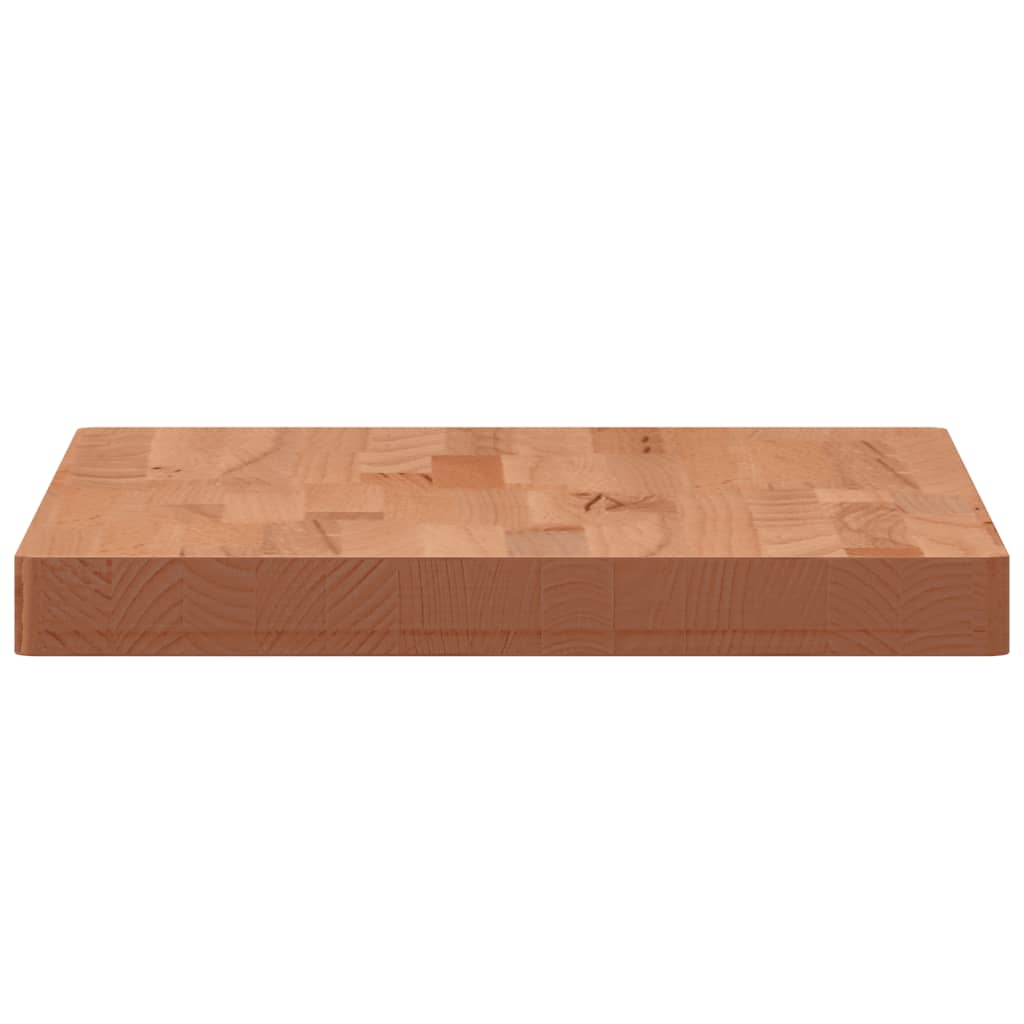 Tafelblad Rechthoekig Massief Beukenhout 60 x 40 x 4 cm Bruin