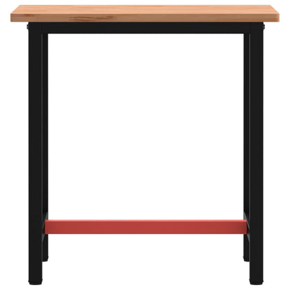 Werkbank 80x55x81,5 cm massief beukenhout en metaal 80 x 55 x 81.5 cm