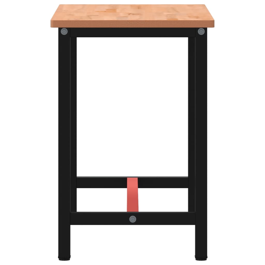 Werkbank 5X55X8,5 Cm Massief Beukenhout En Metaal 115 x 55 x 81.5 cm