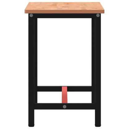 Werkbank 5X55X8,5 Cm Massief Beukenhout En Metaal 115 x 55 x 81.5 cm
