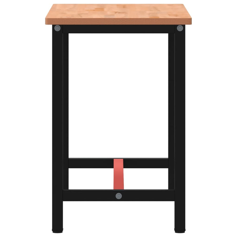 Werkbank 5X55X8,5 Cm Massief Beukenhout En Metaal 115 x 55 x 81.5 cm