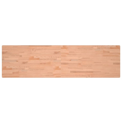 Werkbank 200x55x81,5 cm massief beukenhout en metaal 200 x 55 x 81.5 cm