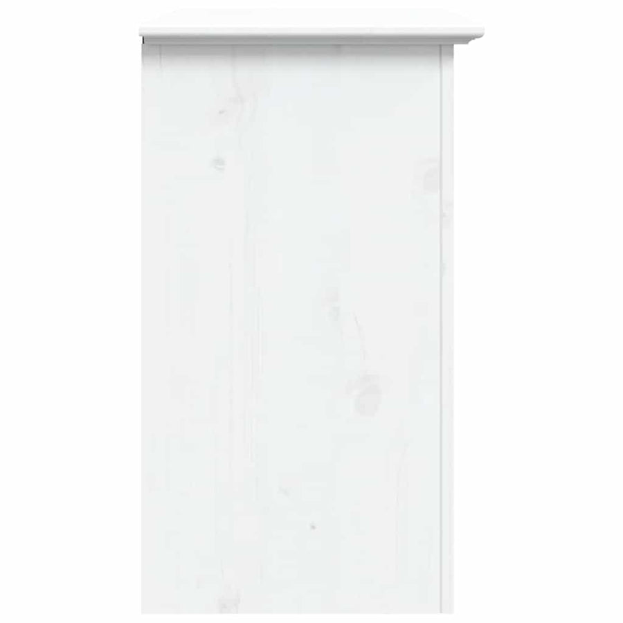 Nachtkastje BODO 53x38,5x67 cm massief grenenhout wit