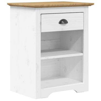 Nachtkastje BODO 53x38,5x67 cm massief grenenhout bruin