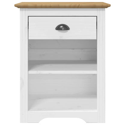 Nachtkastje BODO 53x38,5x67 cm massief grenenhout bruin