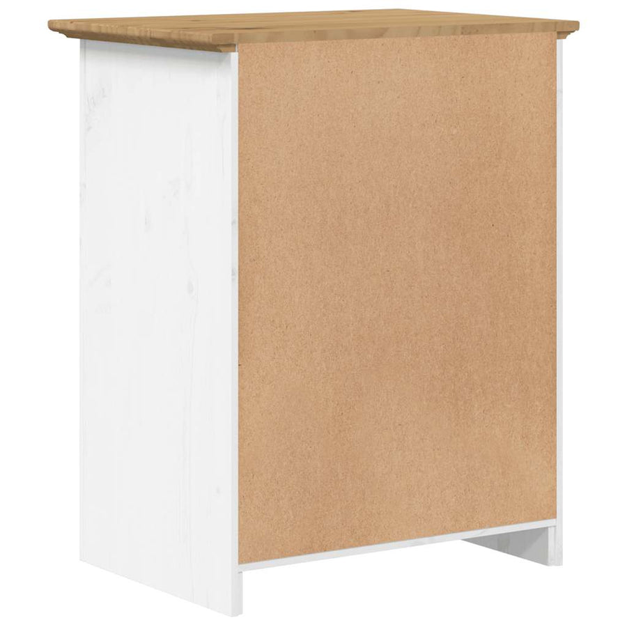 Nachtkastje BODO 53x38,5x67 cm massief grenenhout bruin