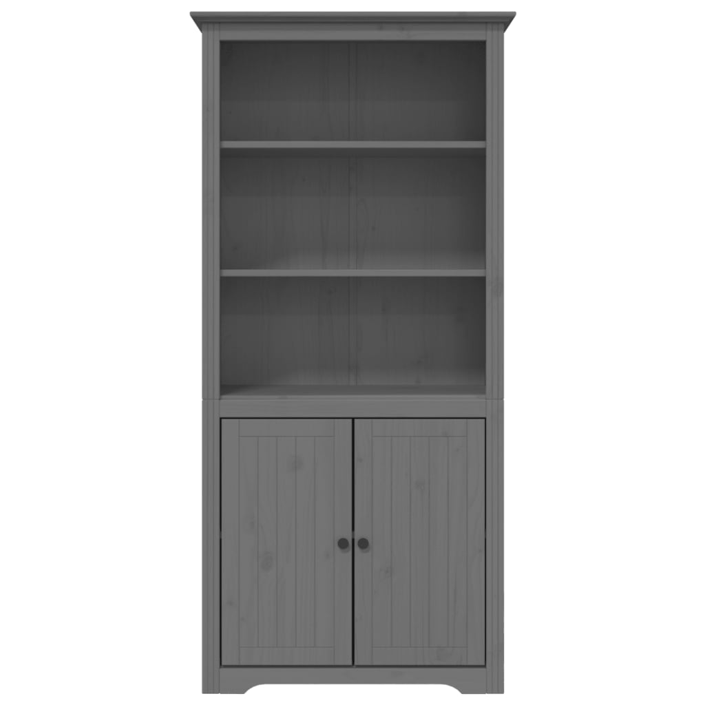 Boekenkast Bodo 80X40X172 Cm Massief Grenenhout Grijs