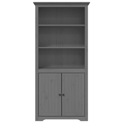 Boekenkast Bodo 80X40X172 Cm Massief Grenenhout Grijs