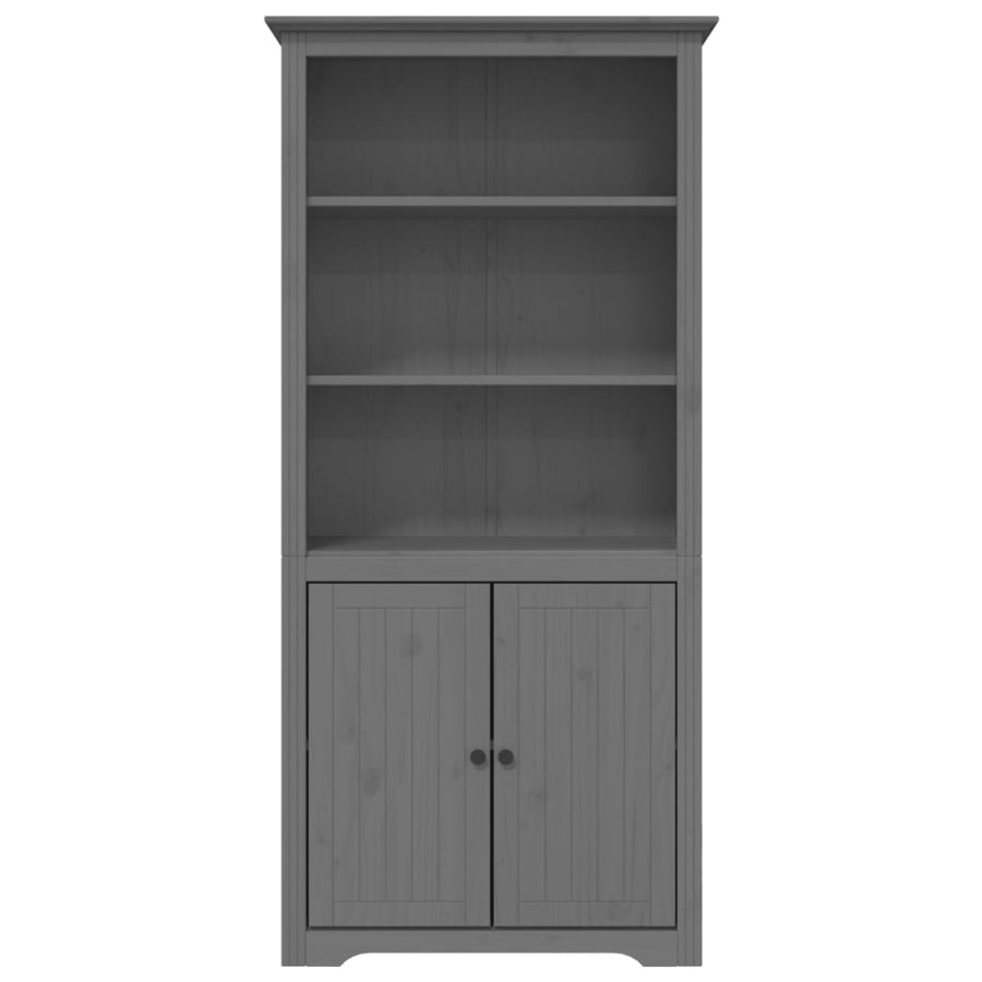 Boekenkast Bodo 80X40X172 Cm Massief Grenenhout Grijs