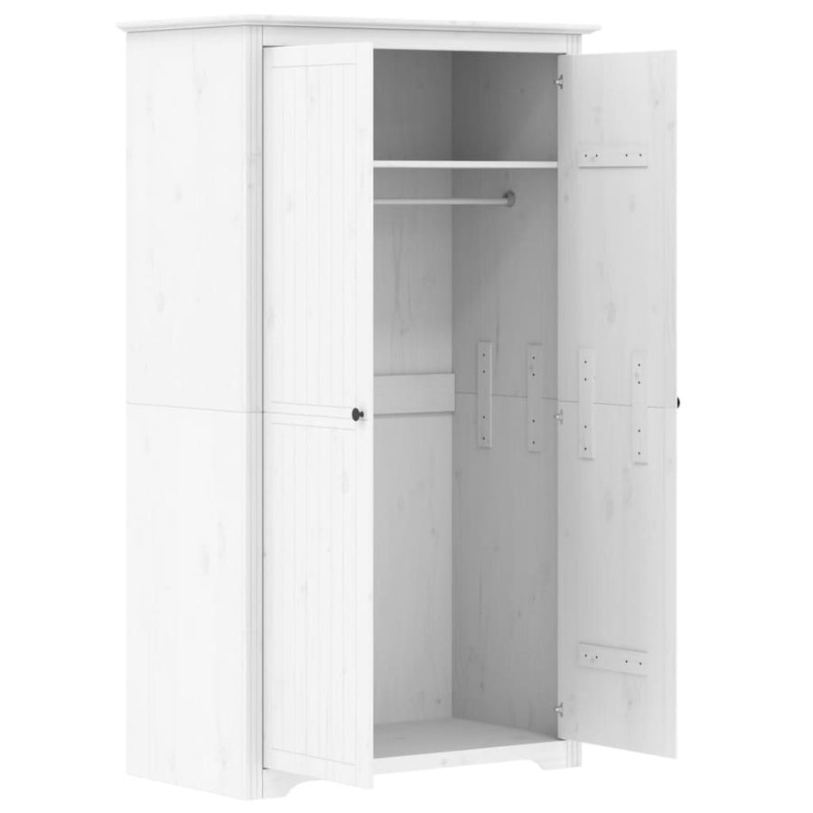Kledingkast Bodo 101X52X176,5 Cm Massief Grenenhout Wit