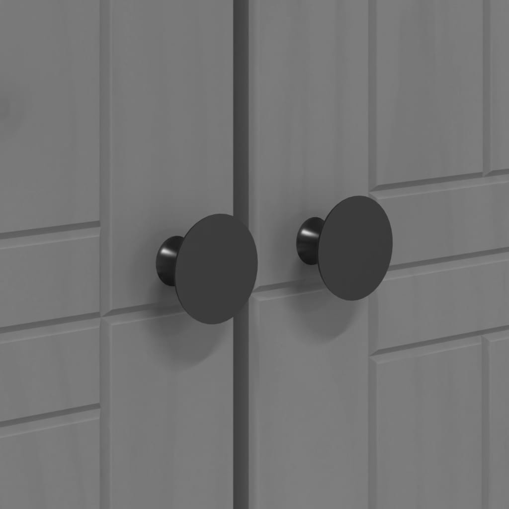 Kledingkast Bodo 101X52X176,5 Cm Massief Grenenhout Grijs 101 x 52 x 176.5 cm