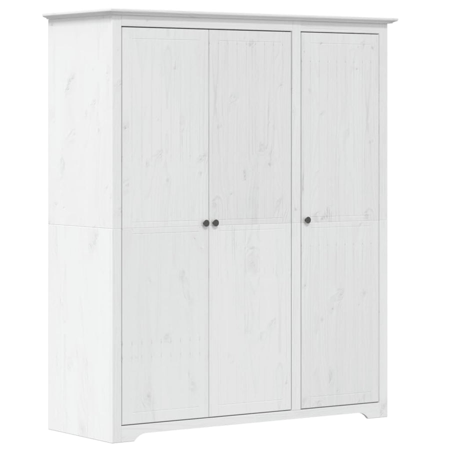 Kledingkast Bodo 5,5X52X76,5 Cm Massief Grenenhout 151.5 x 52 x 176.5 cm Wit