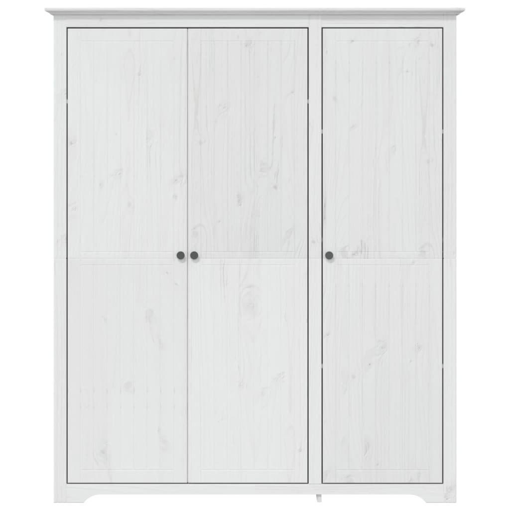 Kledingkast Bodo 5,5X52X76,5 Cm Massief Grenenhout 151.5 x 52 x 176.5 cm Wit