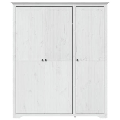Kledingkast Bodo 5,5X52X76,5 Cm Massief Grenenhout 151.5 x 52 x 176.5 cm Wit