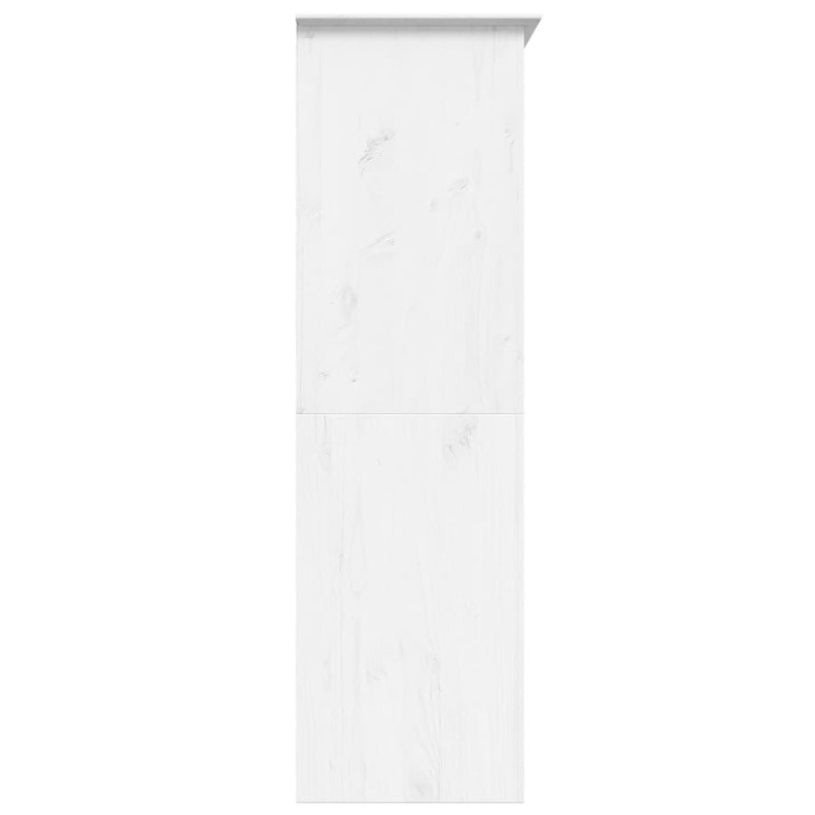 Kledingkast Bodo 5,5X52X76,5 Cm Massief Grenenhout 151.5 x 52 x 176.5 cm Wit