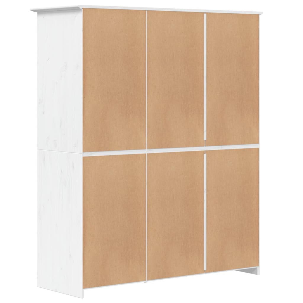 Kledingkast Bodo 5,5X52X76,5 Cm Massief Grenenhout 151.5 x 52 x 176.5 cm Wit