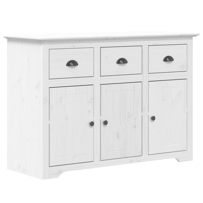 Dressoir Bodo 115,5X44X80 Cm Massief Grenenhout Wit Grijs