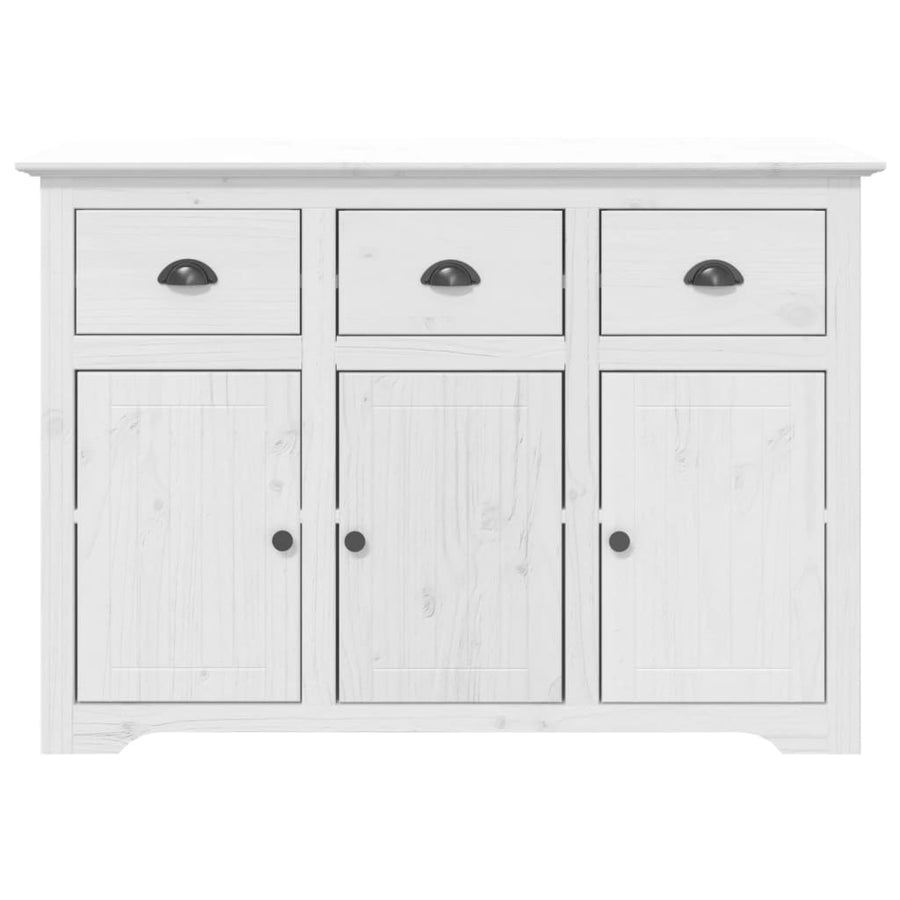 Dressoir Bodo 115,5X44X80 Cm Massief Grenenhout Wit Grijs