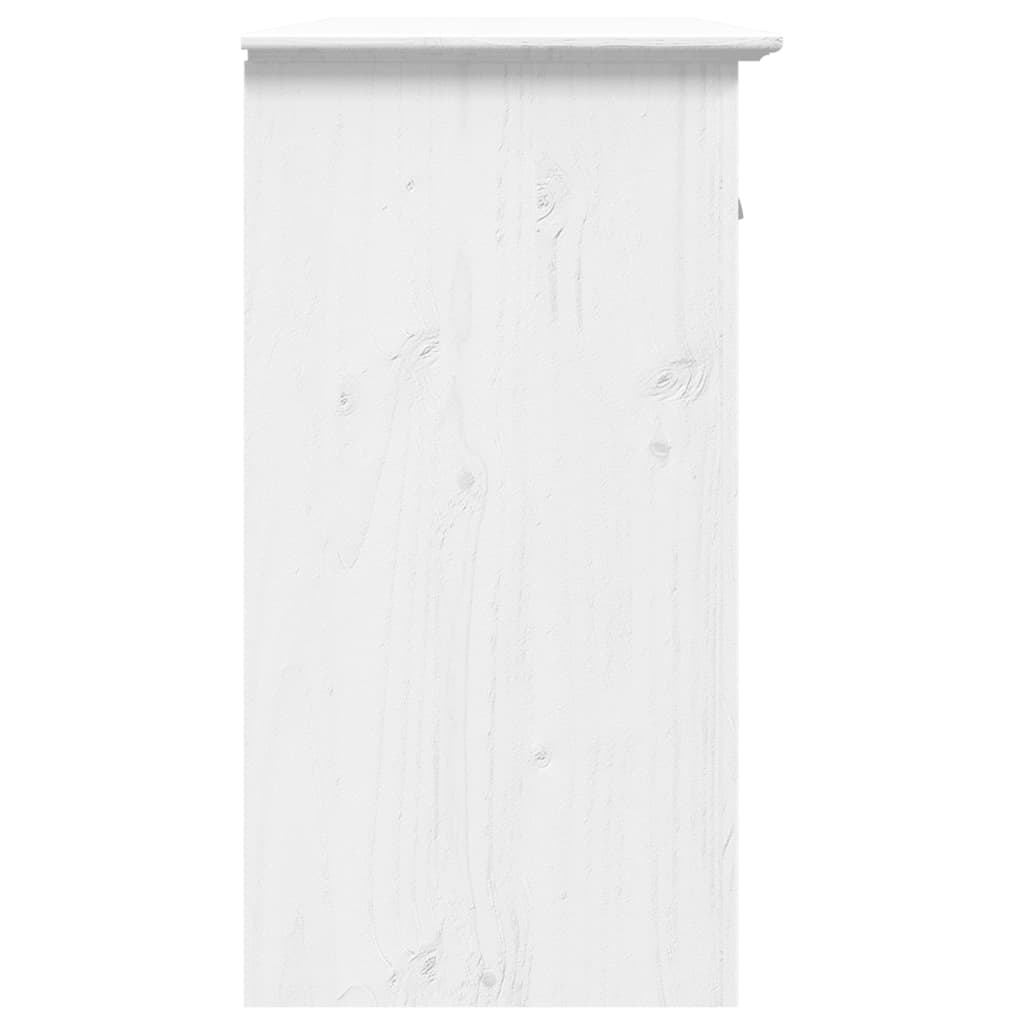 Dressoir Bodo 115,5X44X80 Cm Massief Grenenhout Wit Grijs