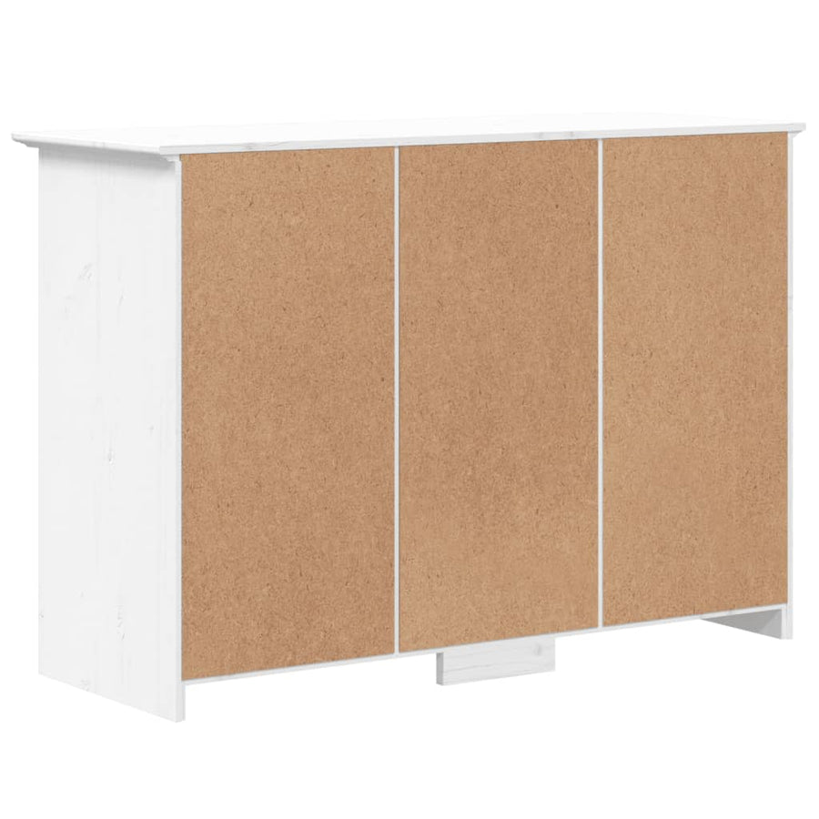 Dressoir Bodo 115,5X44X80 Cm Massief Grenenhout Wit Grijs