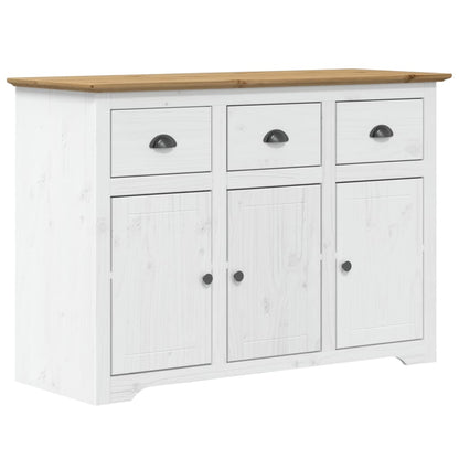 Dressoir Bodo 115,5X44X80 Cm Massief Grenenhout Wit En Bruin Grijs