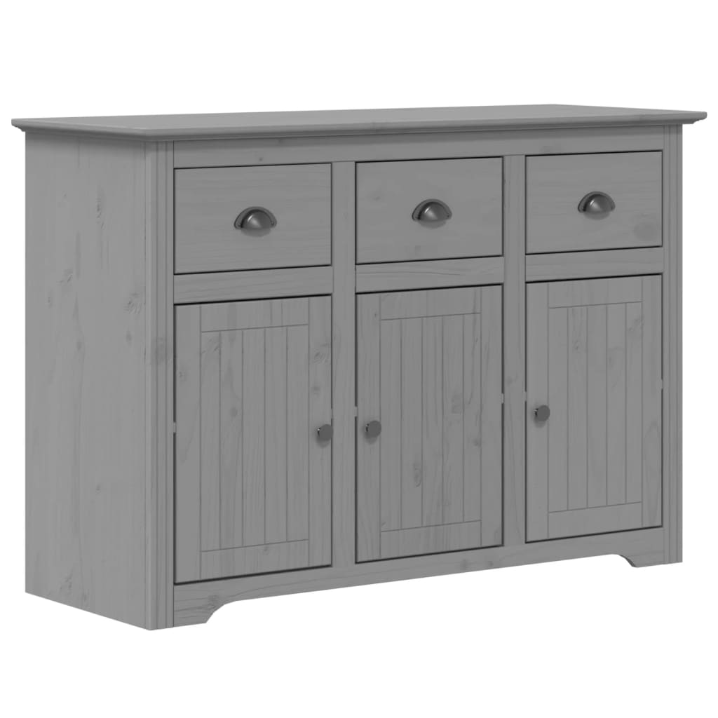 Dressoir Bodo 115,5X44X80 Cm Massief Grenenhout Grijs Grijs