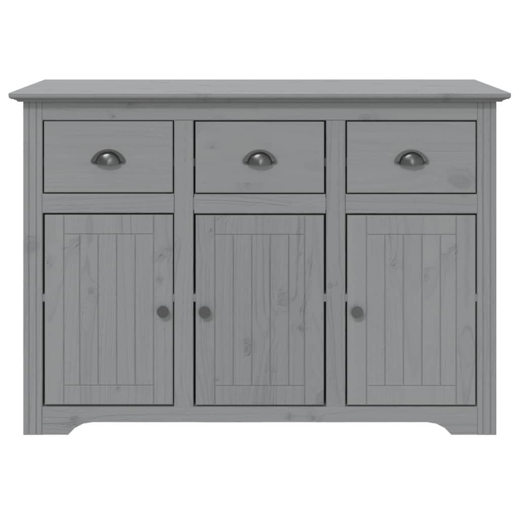 Dressoir Bodo 115,5X44X80 Cm Massief Grenenhout Grijs Grijs